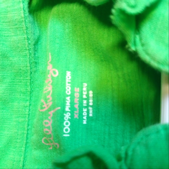 Lilly Pulitzer Witherbee Ruffle neck top. Size XL. - Picture 4 of 4